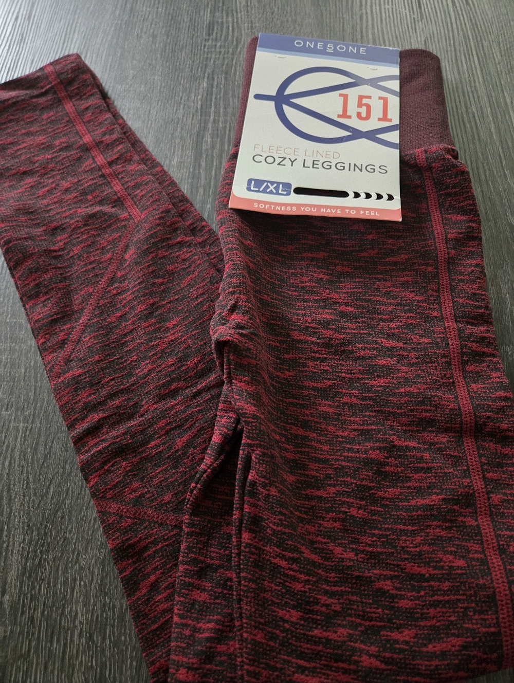 One5one fleece lined cozy NWT leggings size L/XL